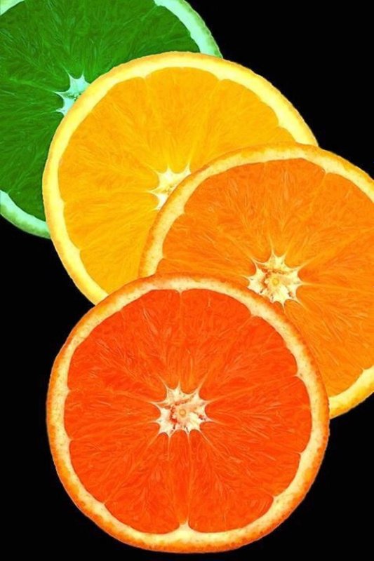 У отца есть 5 различных апельсинов. Оранжевый лайм. Зеленый апельсин. Цитрусовый цвет. Цвет апельсина.